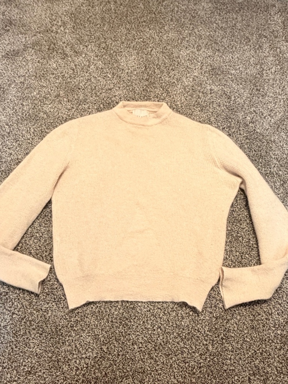 Bellamy Mohair Alpaca Blend Sweater in Cream Women's Size M Jumper Made in Italy